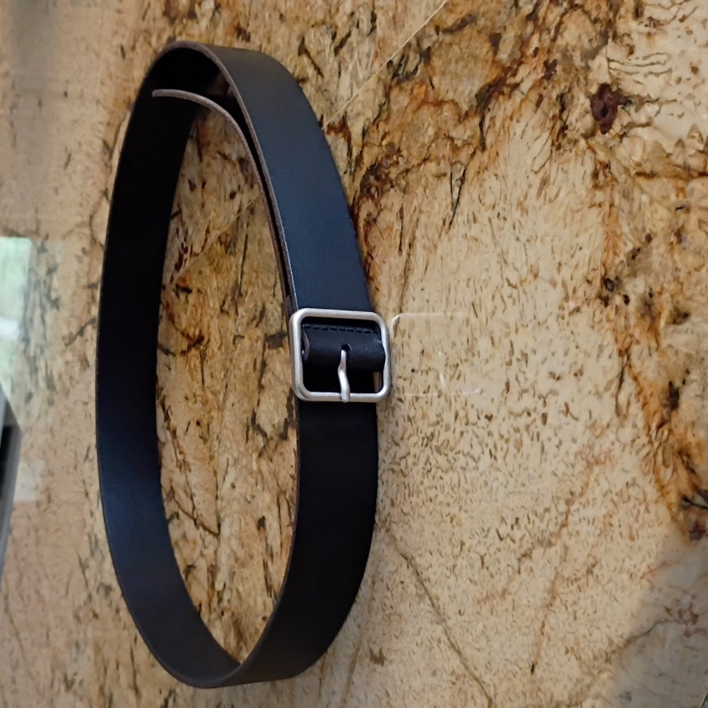 NWOT Unisex Lucky Brand Black Leather Belt, L